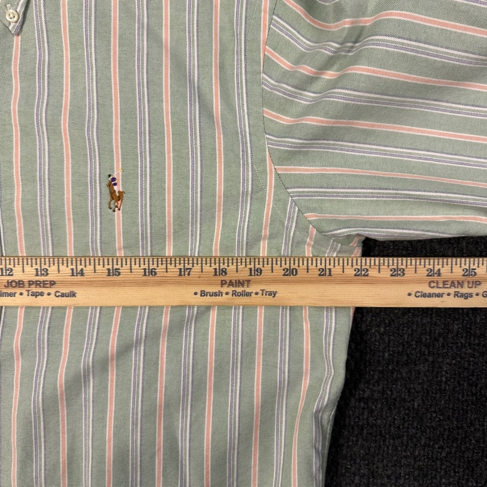 Vintage Polo Ralph Lauren Oxford Dress Shirt Mens 15.5 32/33 Classic Fit Striped - Picture 9 of 12